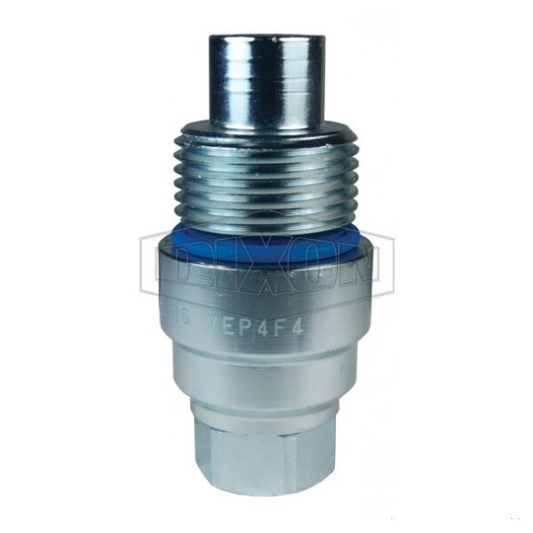 DQC VEP Hydraulic Plug, 3/8 in x 1/2-14 Nominal, Female NPTF, Steel, Domestic